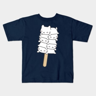 Kitty icecream on a stick Kids T-Shirt